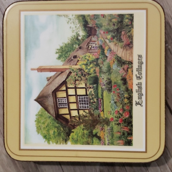 VINTAGE Pimpernel Old ENGLISH CORK COASTERS (6) SET - Picture 7 of 11